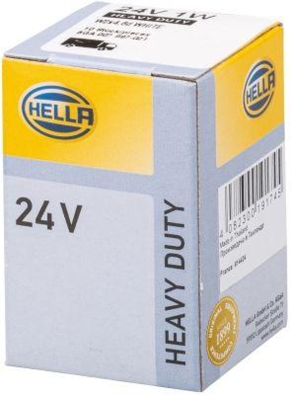 HELLA 8GA007997-021 Glühlampe 24V 1W