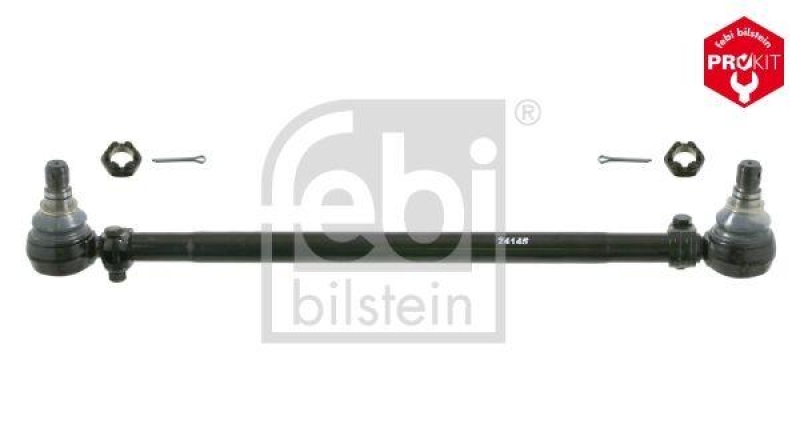 FEBI BILSTEIN 24145 Spurstange mit Kronenmuttern und Splinten für EVOBUS