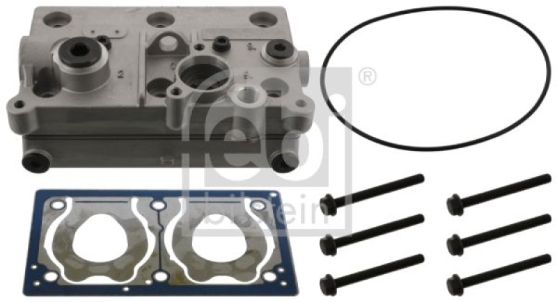 FEBI BILSTEIN 48312 Zylinderkopf für Luftpresser, mit Ventilplatte für Volvo