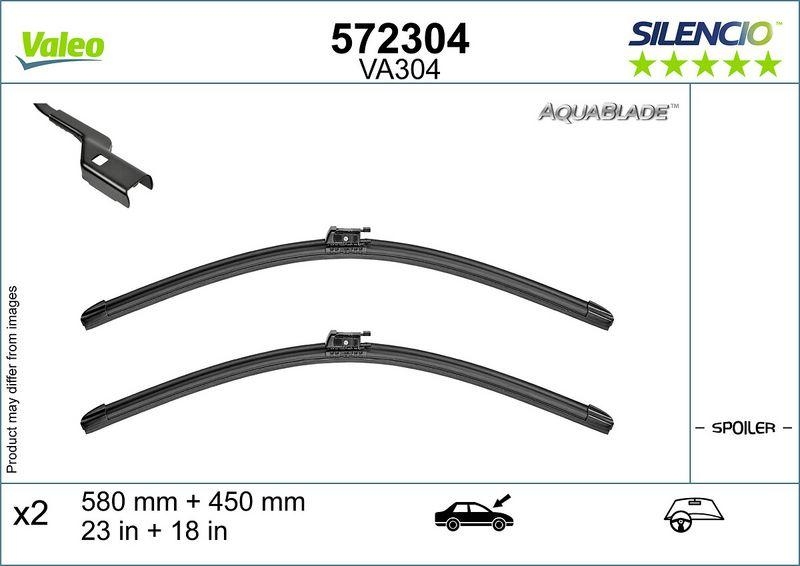 VALEO 572304 Silencio Original Aquablade (x2) VA304