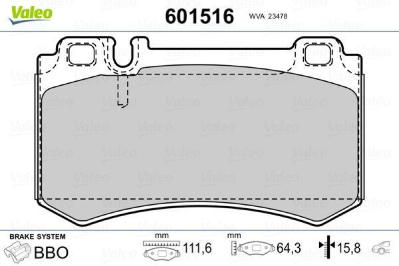 VALEO 601516 SBB-Satz PREMIUM