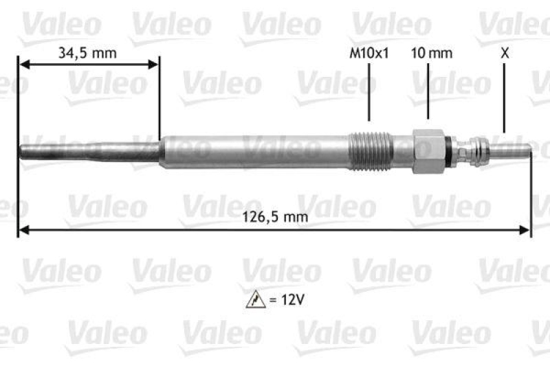 VALEO 345122 Glühkerze VW Passat,CA