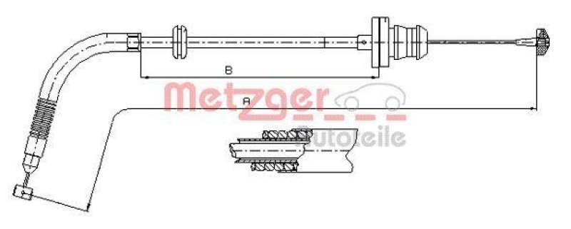 METZGER 12.7302 Gaszug f&uuml;r FIAT