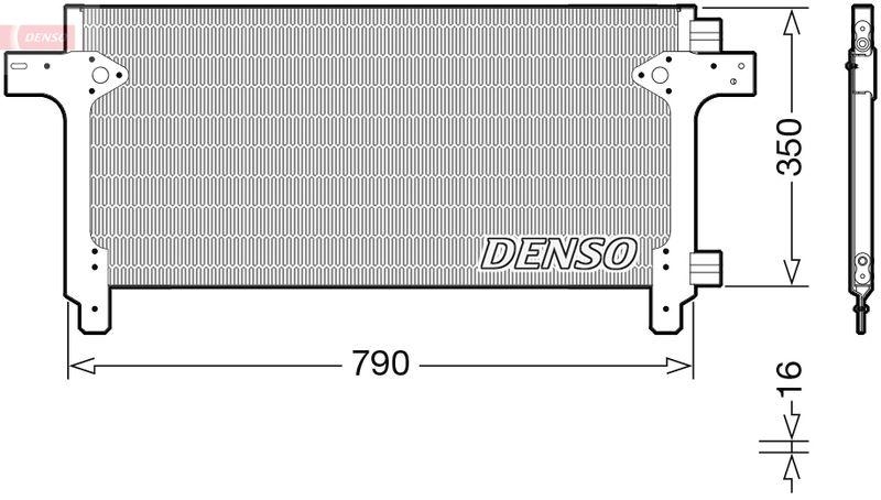 DENSO DCN99063 Kondensator A/C MAN TGA (00-) 10.5