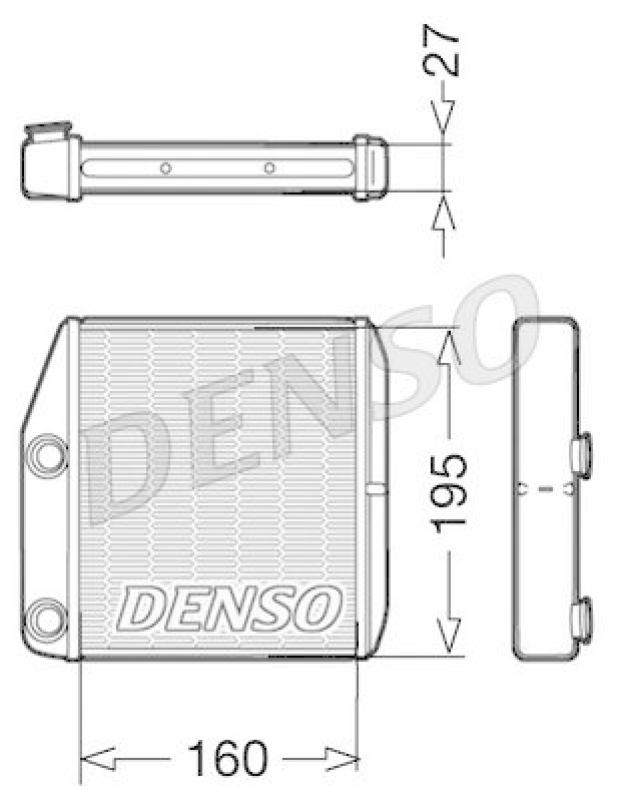 DENSO DRR09075 Wärmetauscher OPEL CORSA D (06-)