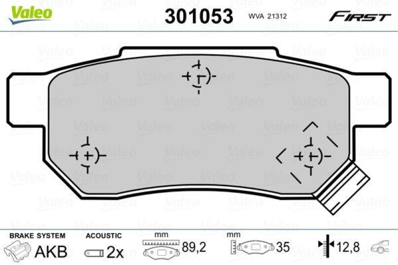 VALEO 301053 SBB-Satz FIRST