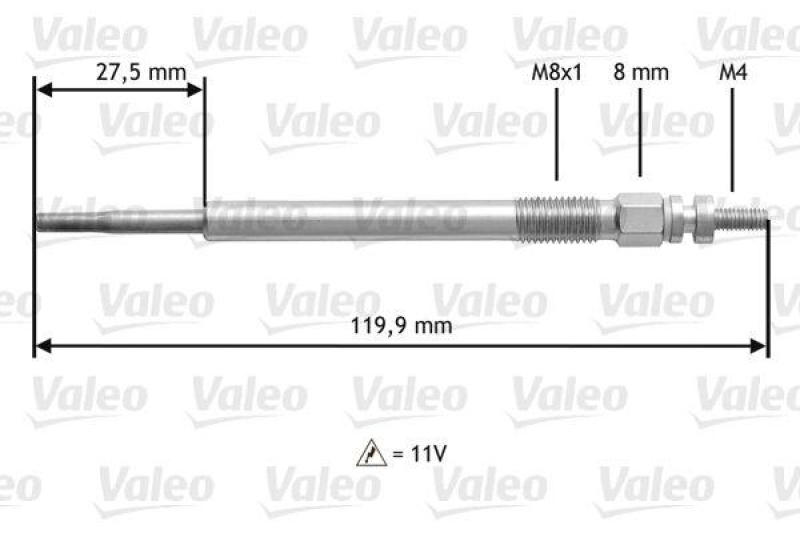 VALEO 345123 Glühkerze SUZUKI LIANA TOYOTA