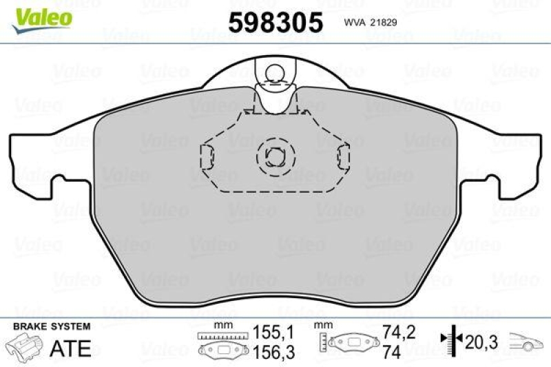 VALEO 598305 SBB-Satz PREMIUM