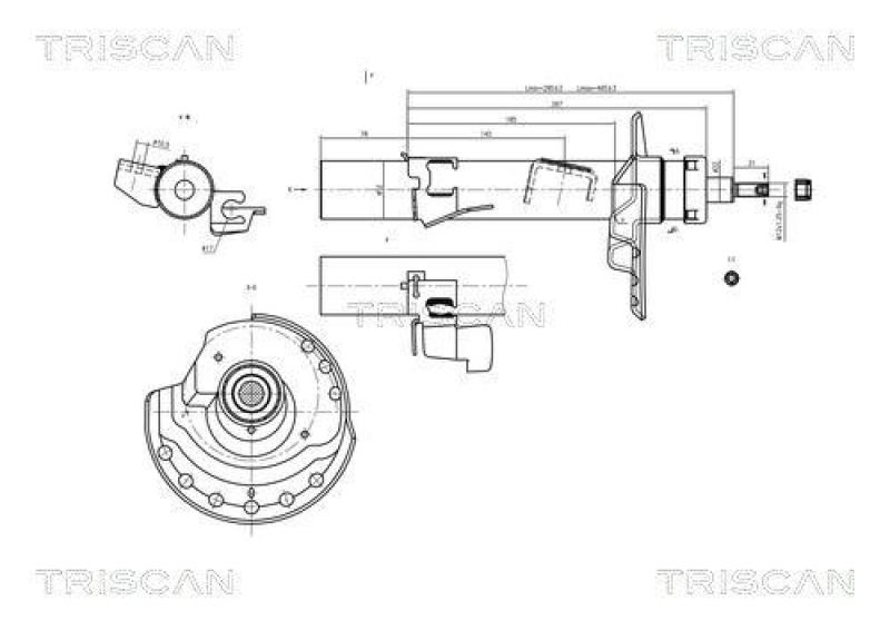 TRISCAN 8705 16103 Triscan Stoßdämpfer für Ford