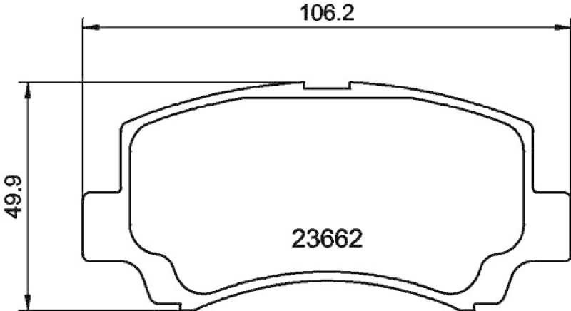 HELLA 8DB 355 009-681 Bremsbelagsatz, Scheibenbremsbelag für SUZUKI