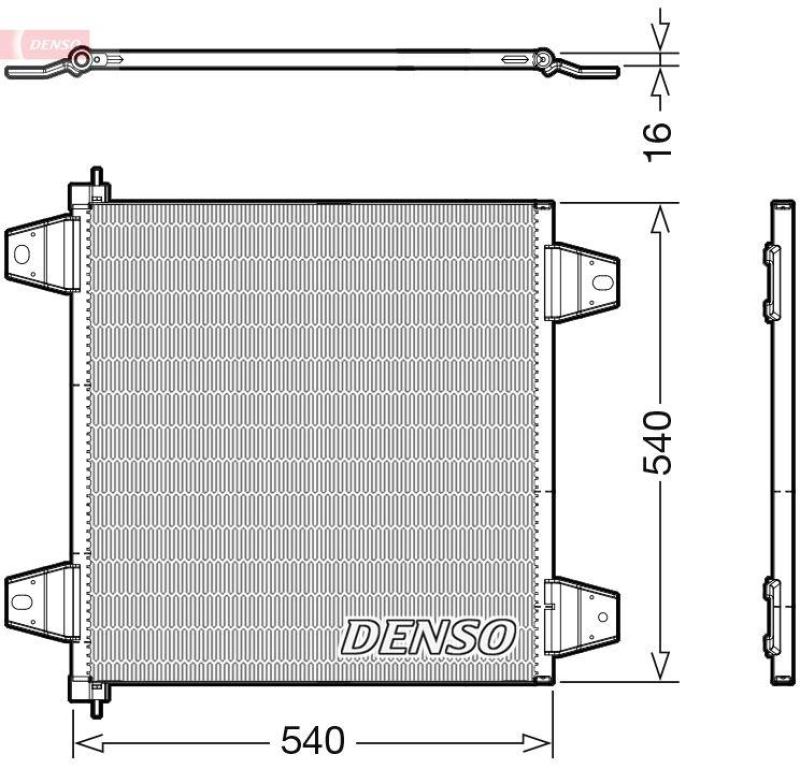 DENSO DCN99065 Kondensator A/C DAF XF 105 (05-) 12.9