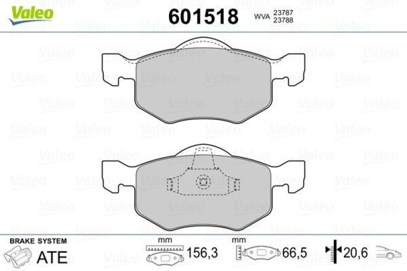 VALEO 601518 SBB-Satz PREMIUM