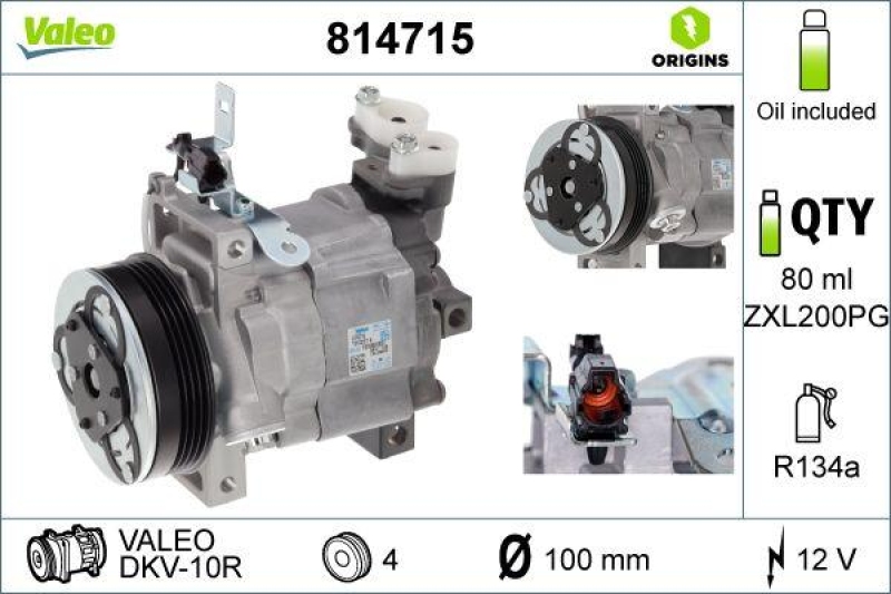 VALEO 814715 Kompressor SUBARU Forester 07-12