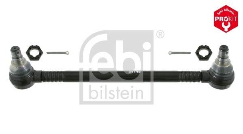 FEBI BILSTEIN 24149 Spurstange mit Kronenmuttern und Splinten für EVOBUS