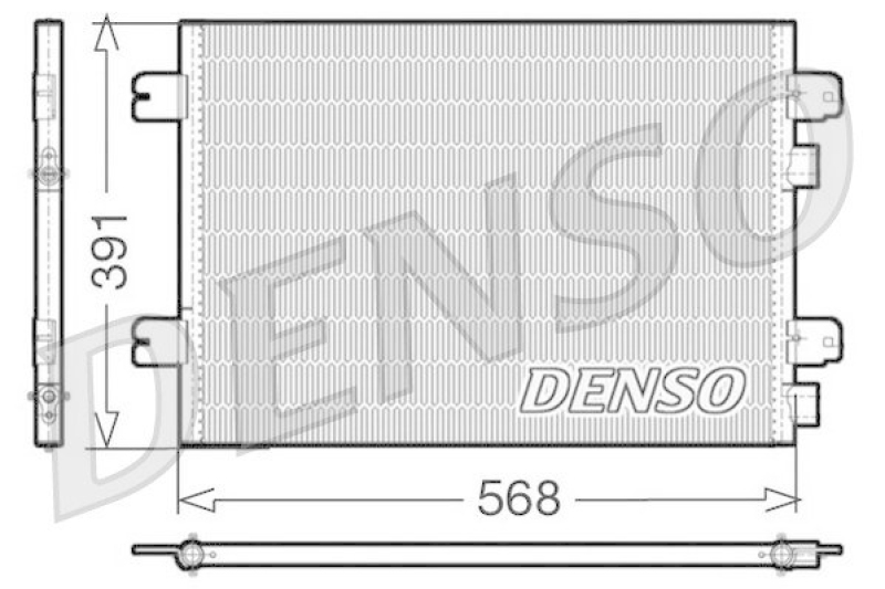 DENSO DCN23011 Kondensator A/C DACIA LOGAN MCV (KS_) 1.6 16V (2007 - )