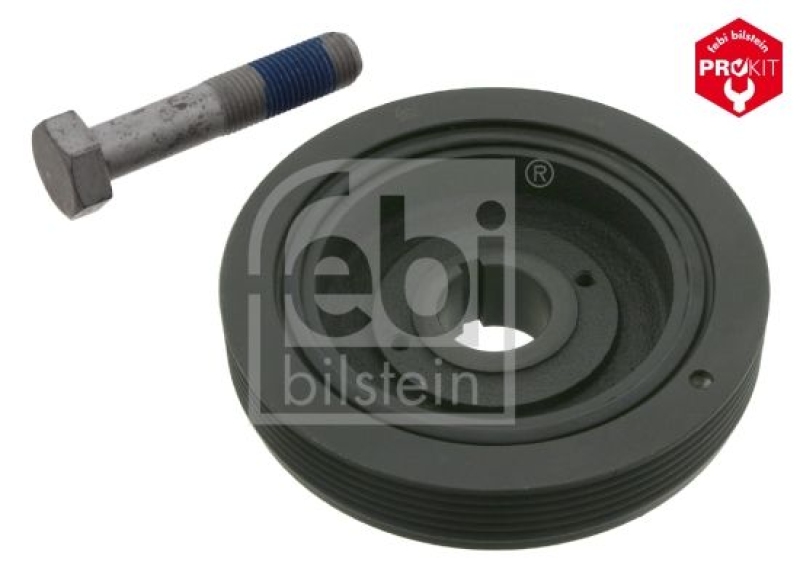 FEBI BILSTEIN 33789 Riemenscheibe (entkoppelt) für Kurbelwelle, mit Schraube für Peugeot