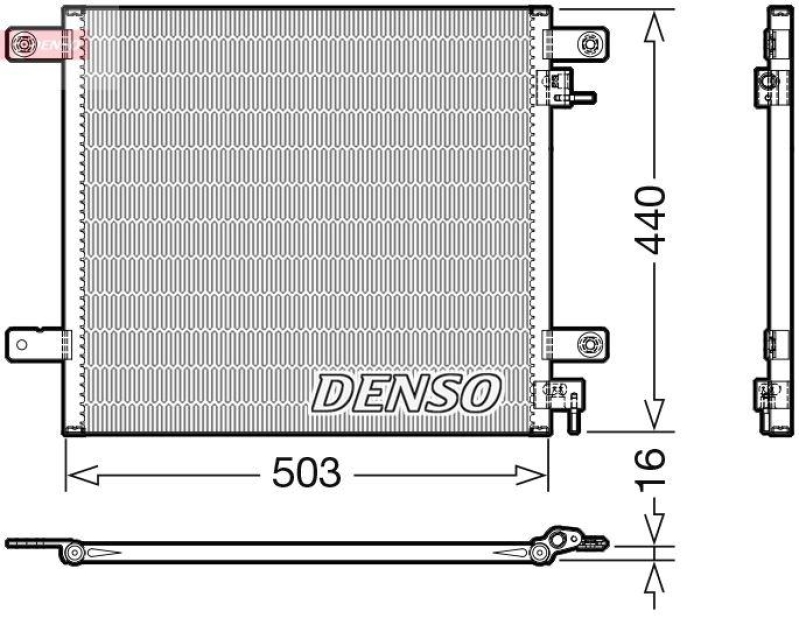 DENSO DCN99066 Kondensator A/C DAF CF 75 (01-13) 9.2