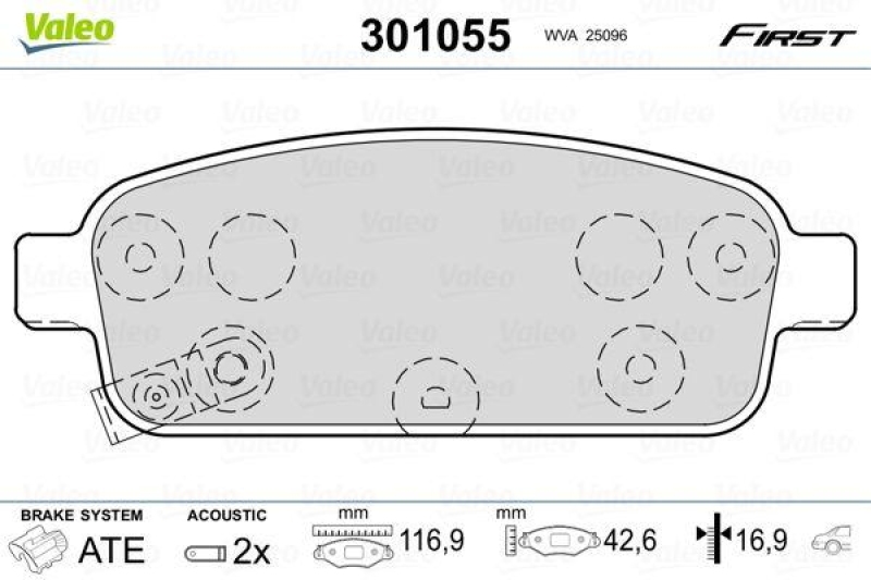 VALEO 301055 SBB-Satz FIRST