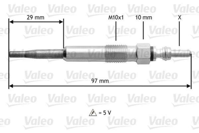 VALEO 345125 Glühkerze VW Beetle,GO