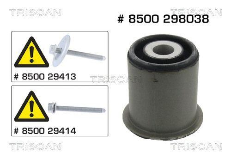 TRISCAN 8500 298038 Gummimetallager Hinterachse für Vw Passat