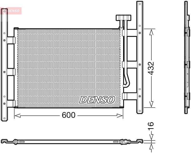 DENSO DCN99067 Kondensator A/C MAN E 2000 (00-) 12.8