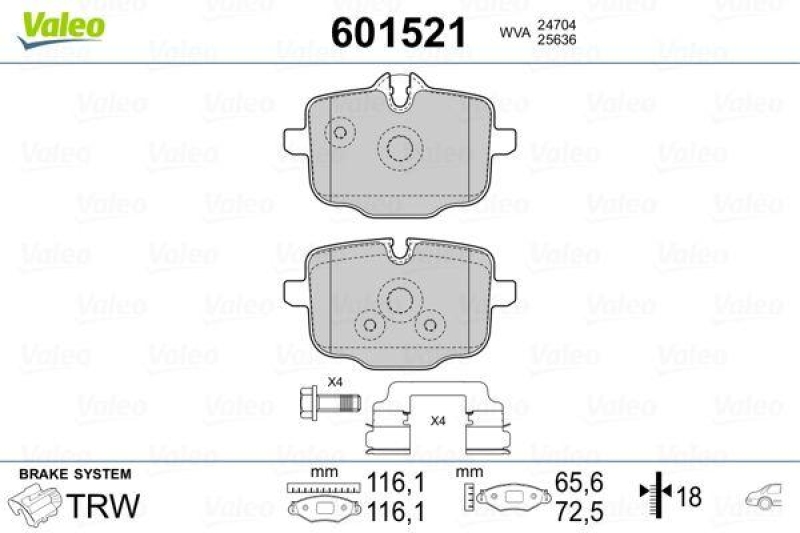 VALEO 601521 SBB-Satz PREMIUM