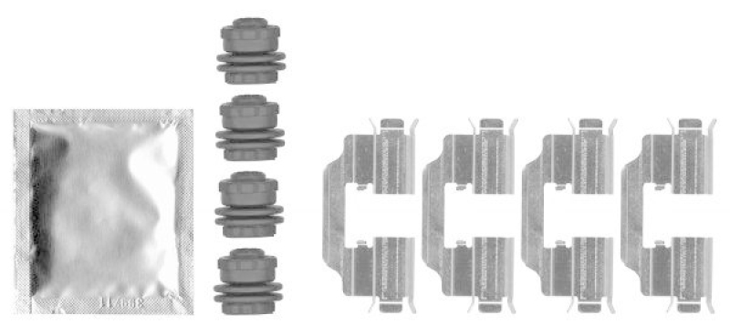 HELLA 8DZ 355 206-381 Zubehörsatz, Scheibenbrem