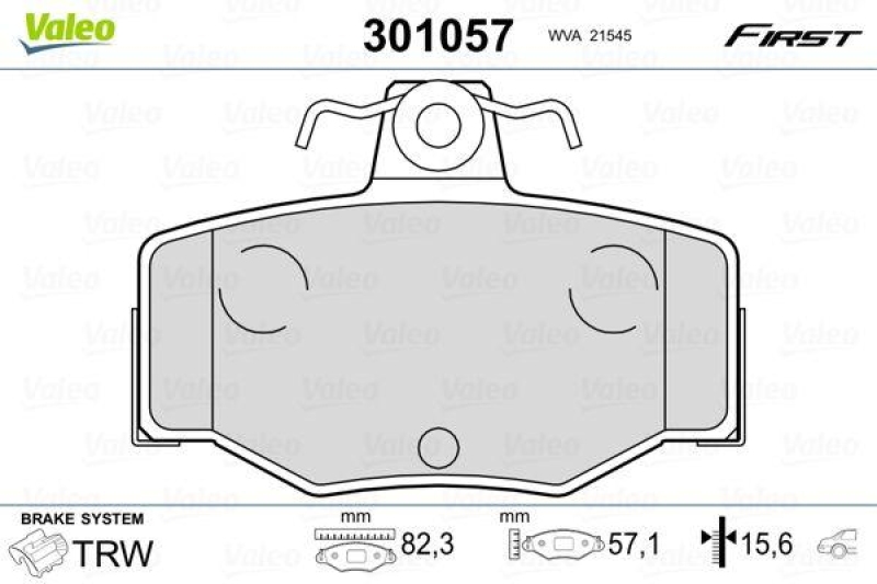 VALEO 301057 SBB-Satz FIRST