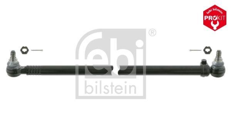 FEBI BILSTEIN 24152 Lenkstange mit Kronenmuttern und Splinten, vom Lenkgetriebe zum Lenkzwischenhebel 2. Achse für EVOBUS