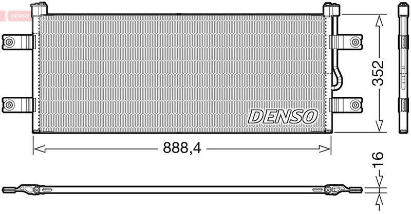 DENSO DCN99068 Kondensator A/C MERCEDES-BENZ ACTROS MP4 (11-) 7.7