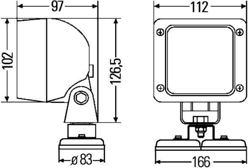 HELLA 1GA 997 506-377 Arbeitsscheinwerfer Ultra Beam Halogen