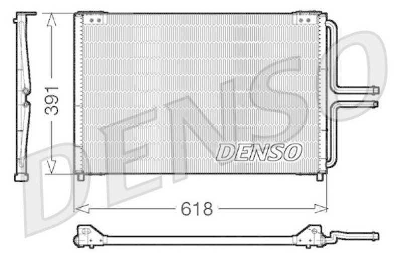 DENSO DCN23020 Kondensator A/C RENAULT ESPACE III (JE0_) 2.0 16V (JE0N, JE0L, JE02) (1998 - 2002)