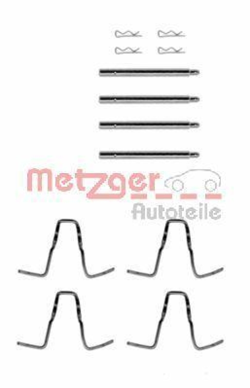 METZGER 109-1005 Zubehörsatz, Scheibenbremsbelag für MB