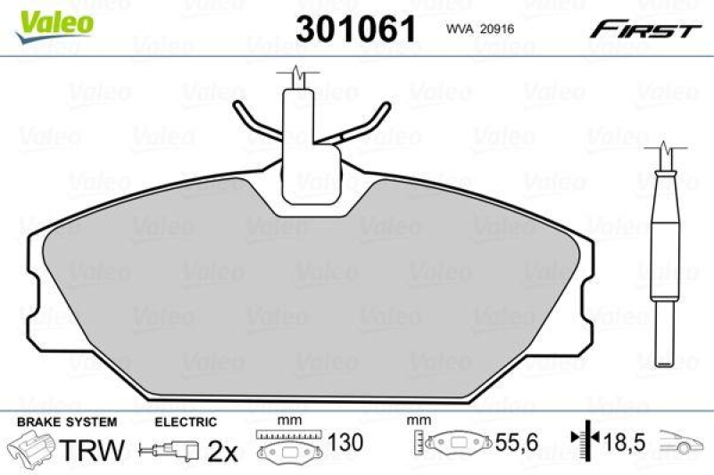 VALEO 301061 SBB-Satz FIRST