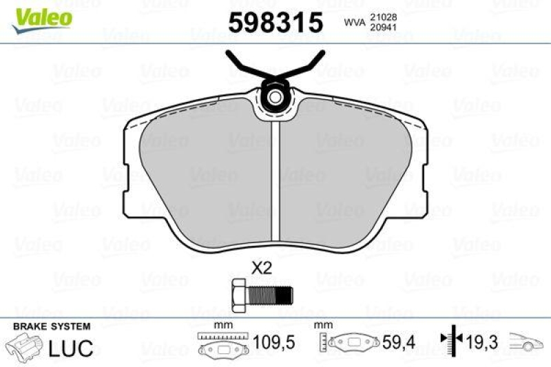 VALEO 598315 SBB-Satz PREMIUM