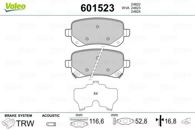 VALEO 601523 SBB-Satz PREMIUM