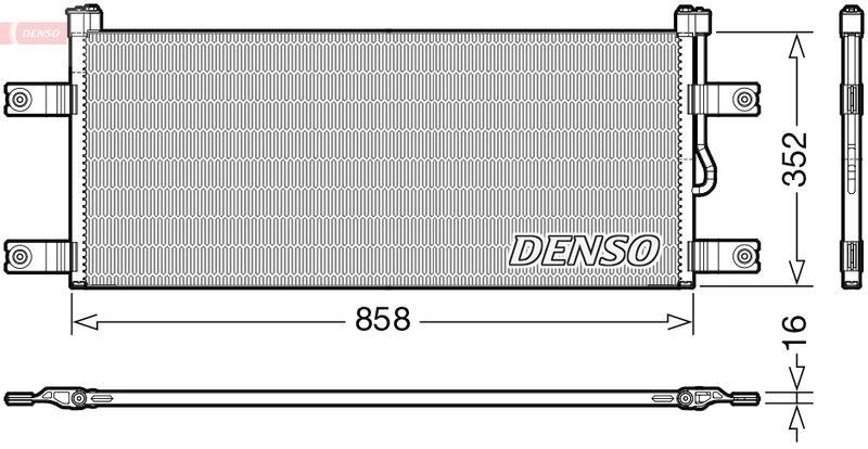 DENSO DCN99069 Kondensator A/C MERCEDES-BENZ ACTROS MP4 (11-) 12.8