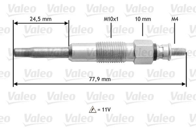 VALEO 345128 Glühkerze RENA MASCOTT 2.8L