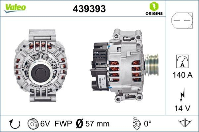 VALEO 439393 Generator Neu - ORIGINS