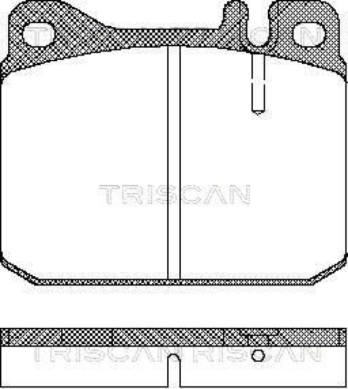 TRISCAN 8110 23222 Bremsbelag Vorne für Mercedes W115, W116, W123