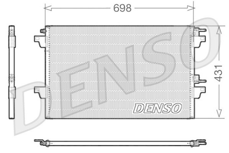 DENSO DCN23021 Kondensator A/C RENAULT ESPACE IV (JK0/1_) 2.0 dCi (JK03, JK04) (2006 - )