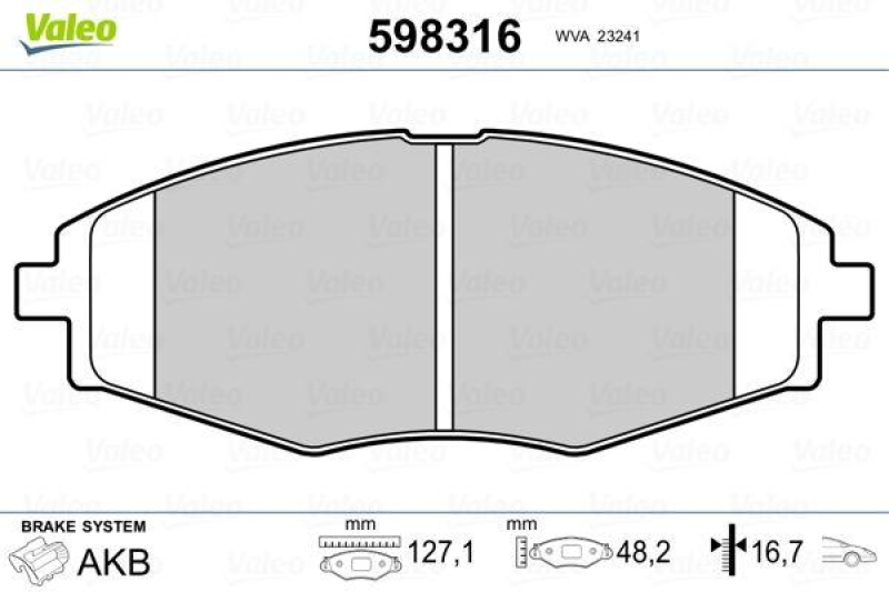 VALEO 598316 SBB-Satz PREMIUM