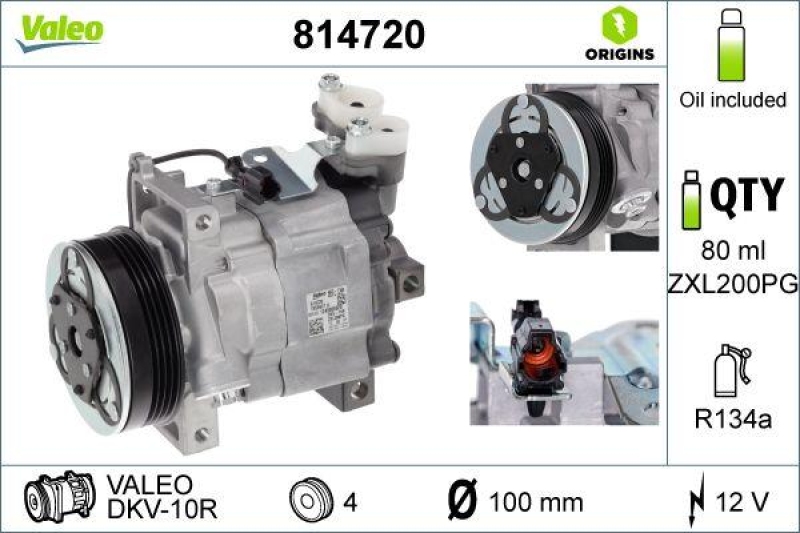 VALEO 814720 Kompressor SUBARU Forester 06-07