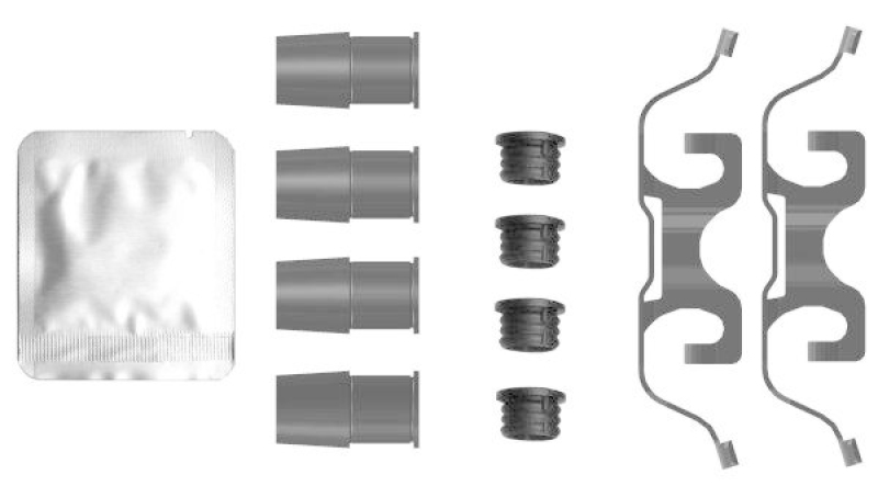 HELLA 8DZ 355 206-421 Zubehörsatz, Bremssattel