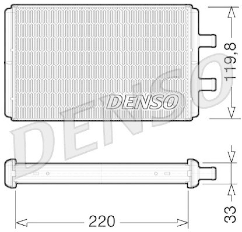 DENSO DRR12007 Wärmetauscher IVECO Daily S 2000 (F1C) +/-