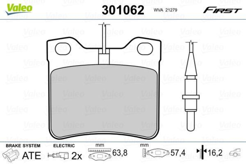 VALEO 301062 SBB-Satz FIRST