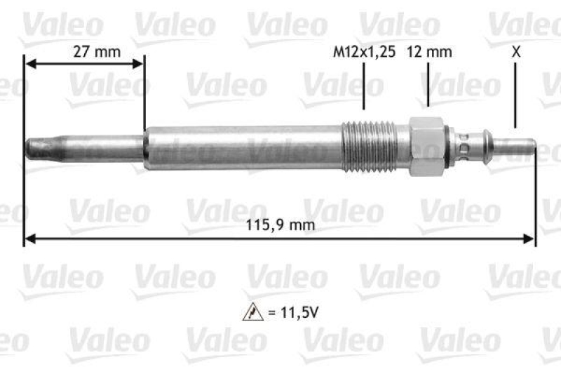 VALEO 345129 Glühkerze MERC Classe C/E