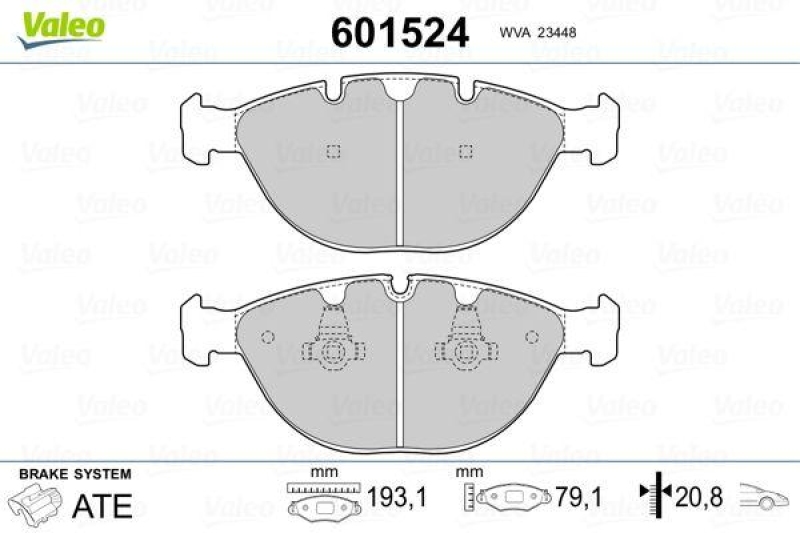 VALEO 601524 SBB-Satz PREMIUM