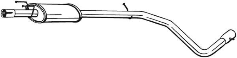 BOSAL 286-115 Mittelschalldämpfer