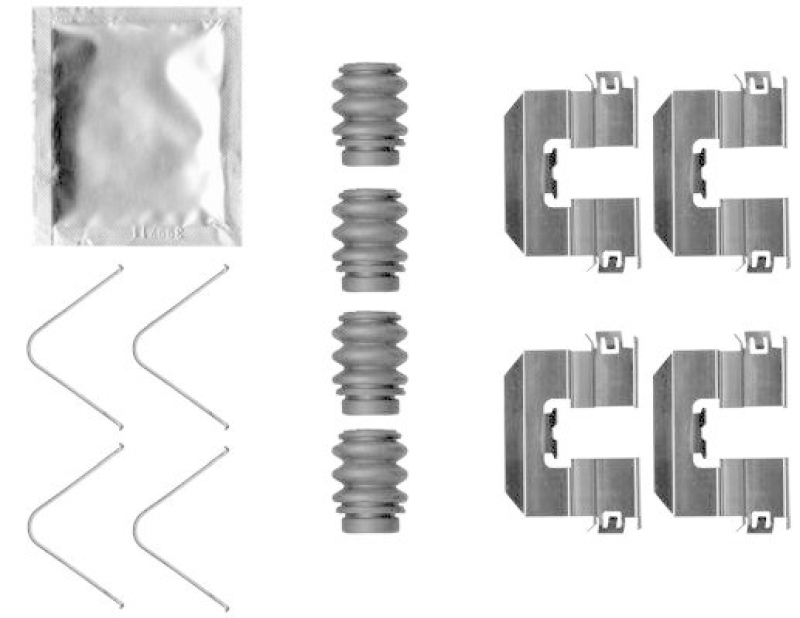 HELLA 8DZ 355 206-431 Zubehörsatz, Scheibenbrem